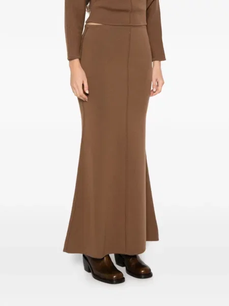 Fustă Max Mara tricotate maro