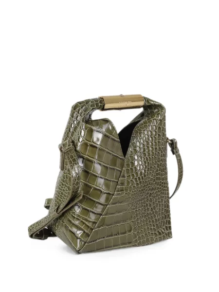 Geantă Mm6 Maison Margiela din piele verde