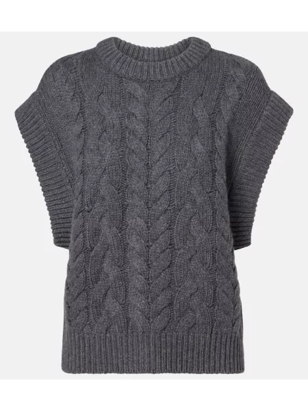 Vestă Lisa Yang din cașmir gri