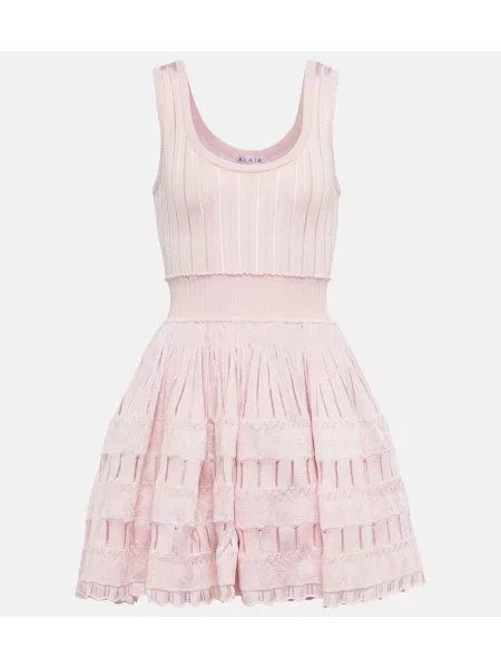 Sukienka Alaïa różowa