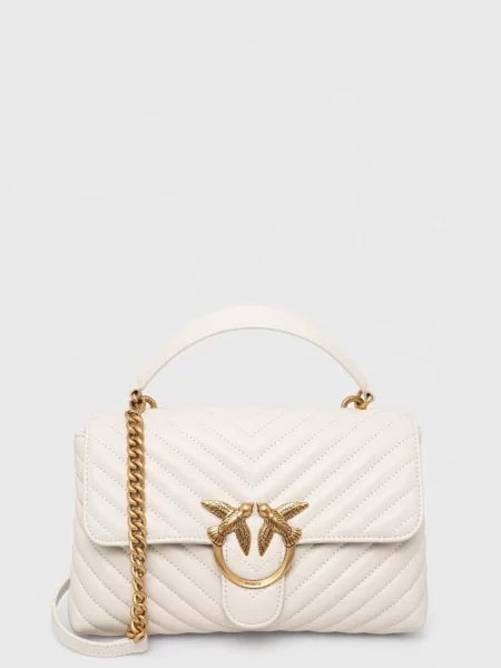 Шкіряна сумочка Pinko білий
