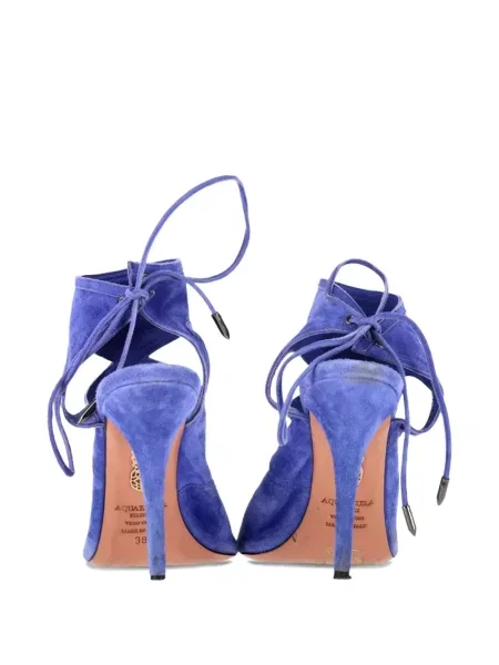 Sandale Aquazzura din piele de căprioară albastru