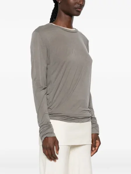Lung tricou Baserange gri