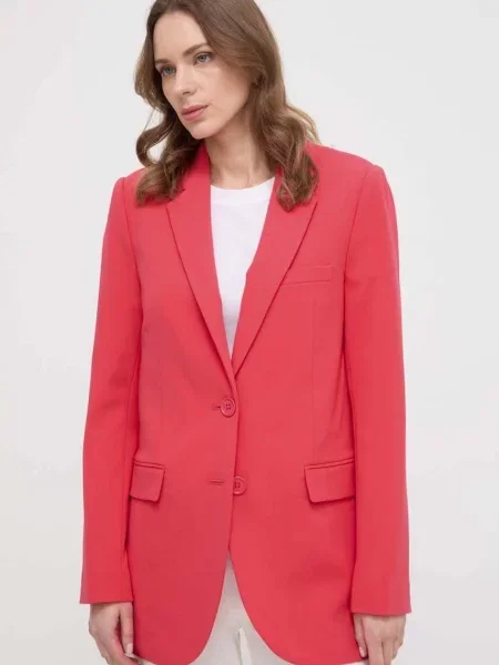 Піджак MICHAEL Michael Kors однобортний однотонна помаранчевий