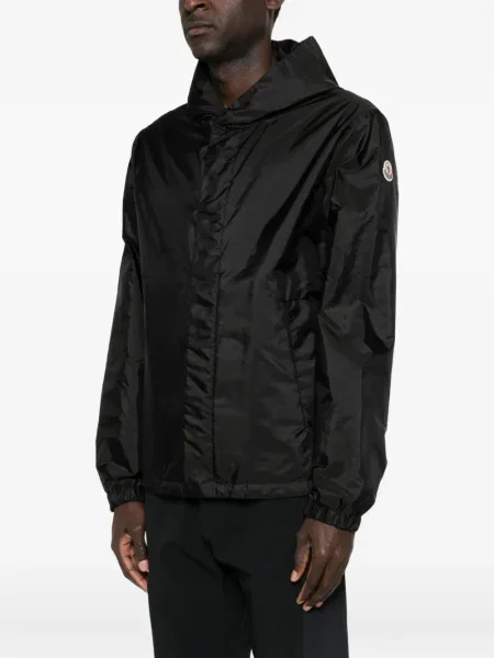 Geacă Moncler cu glugă negru