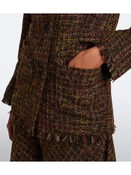 Bouclé geacă Proenza Schouler alb