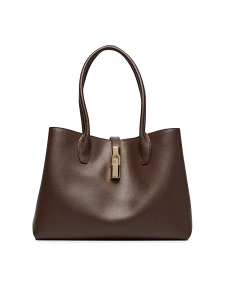 Furla Torebka Goccia M ciemny brązowy