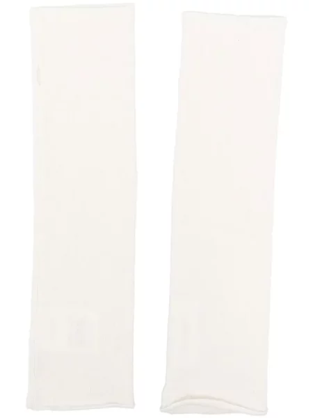 Mănuși Lisa Yang din cașmir alb