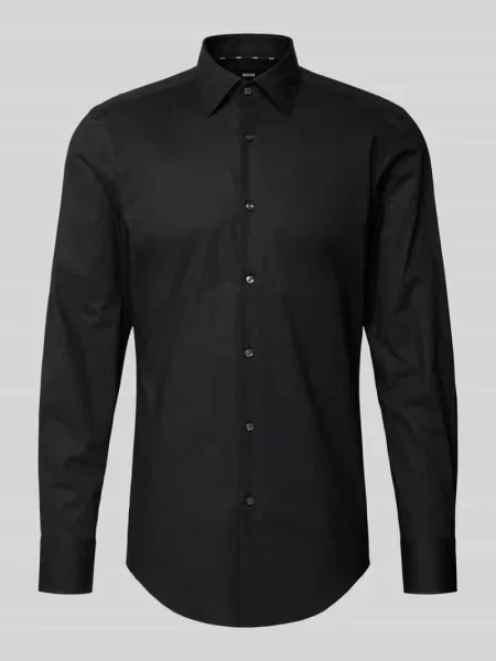 Koszula biznesowa o kroju slim fit z dodatkiem streczu Boss czarna