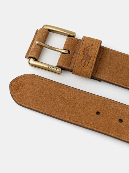 Polo Ralph Lauren curea din piele întoarsă maro