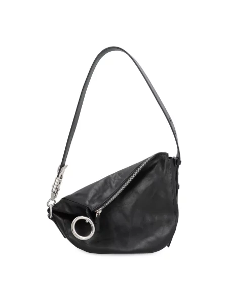 Torebka skórzana Burberry czarna