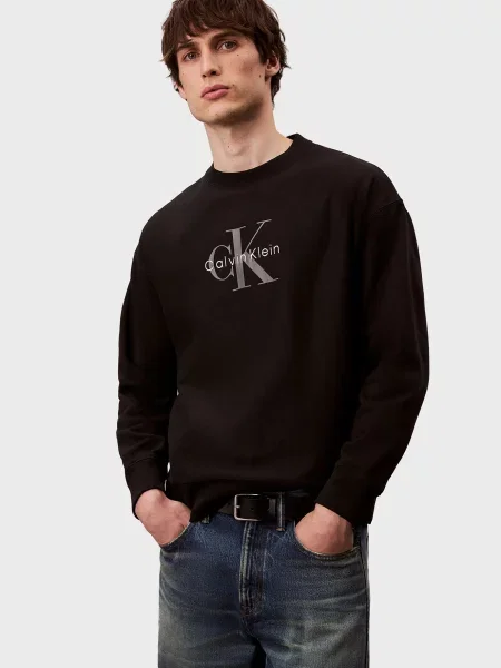 Махровый свитшот Calvin Klein Jeans черный