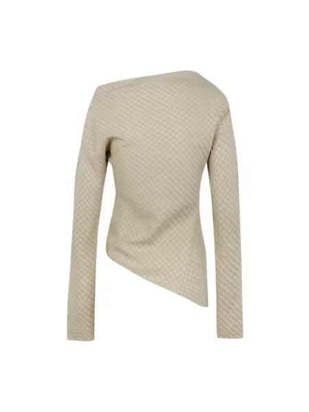 Top Cortana wełniany beżowy