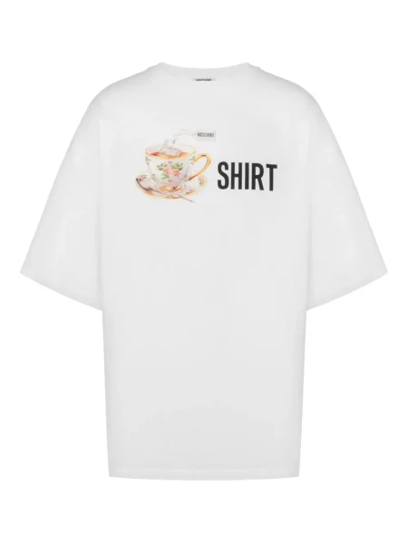 Tricou Moschino cu imagine alb