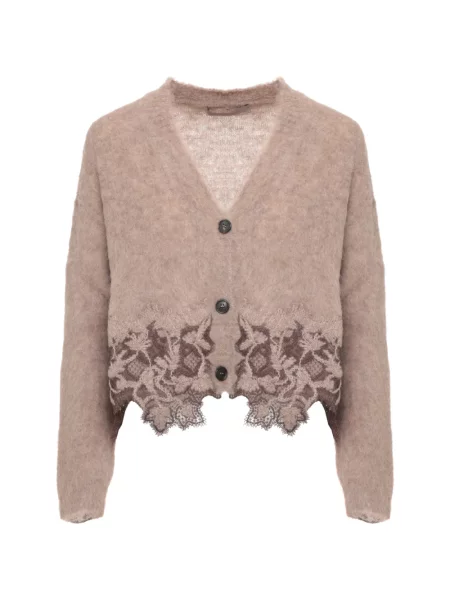 Cardigan D.exterior din dantelă