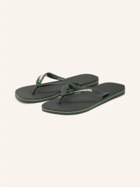 Sneakersy Havaianas z logo zielone