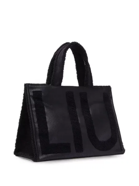 Shopper kabelka Liu Jo s autogramem černá