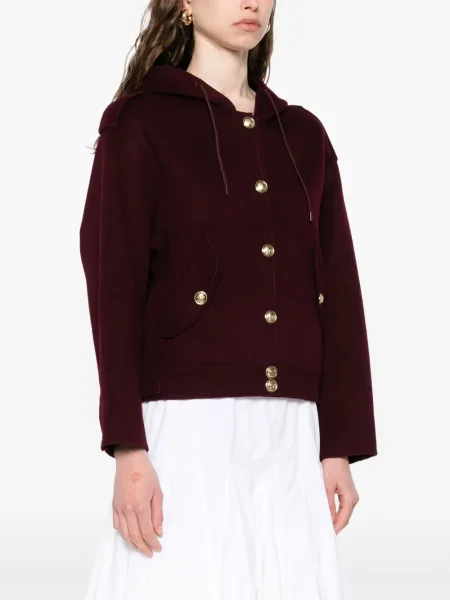 Geacă Sandro de lână roșu