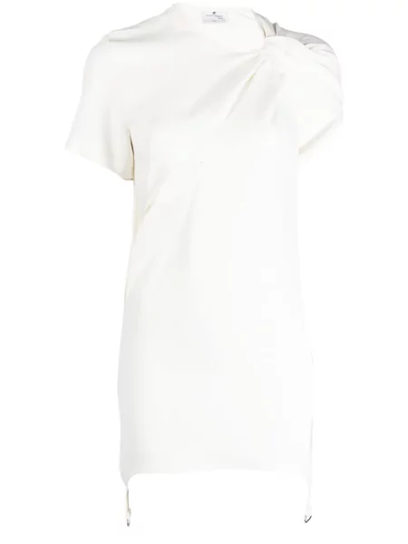 Rochie mini Courreges de costum alb