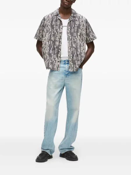 Blugi drepți Karl Lagerfeld Jeans albastru