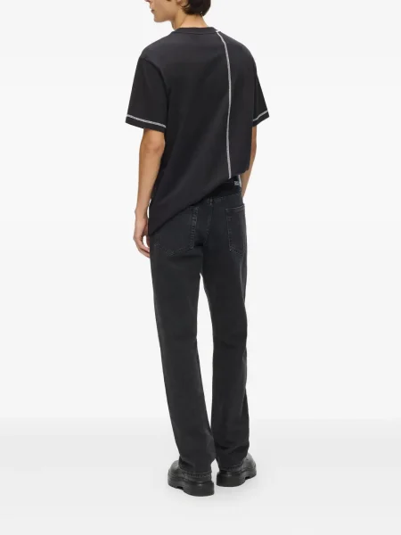 Дънки straight leg Karl Lagerfeld Jeans сиво