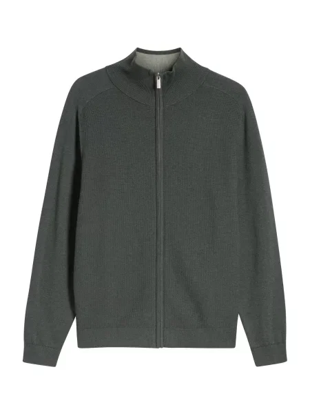 TOM TAILOR Geacă tricotată pin verde