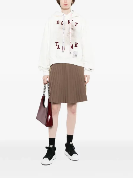 Hoodie Maison Mihara Yasuhiro με σχέδιο με κορδόνι λευκό