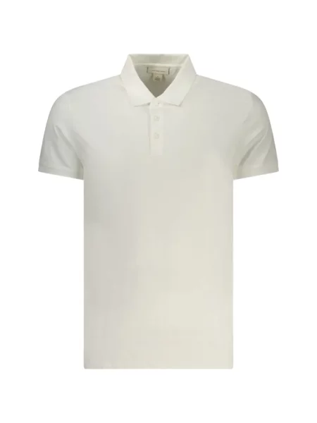 Scurt tricou polo Calvin Klein alb