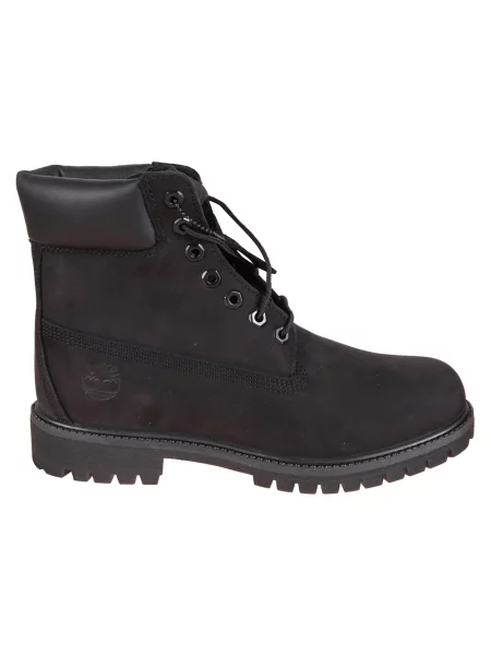 Botki Timberland sznurowane koronkowe wodoszczelne czarne