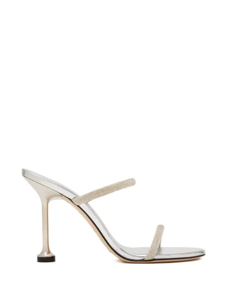 Sandale Stuart Weitzman de cristal argintiu