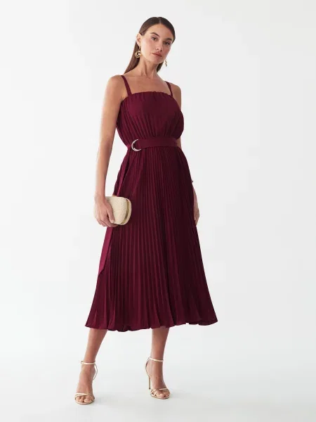 Willa Rochie de cocktail Sardina burgundy roșu