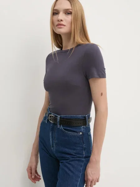 Tričko Calvin Klein Jeans šedá