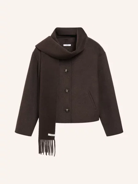 Comma sweter wełniany Kobiety S brązowy