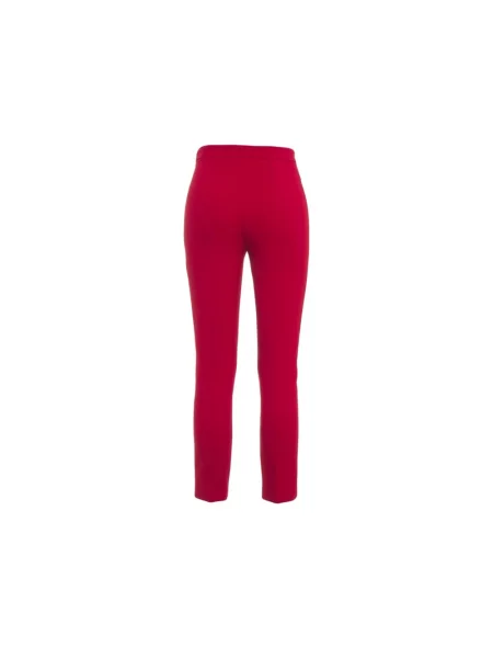 Spodnie Elisabetta Franchi z logo czerwone