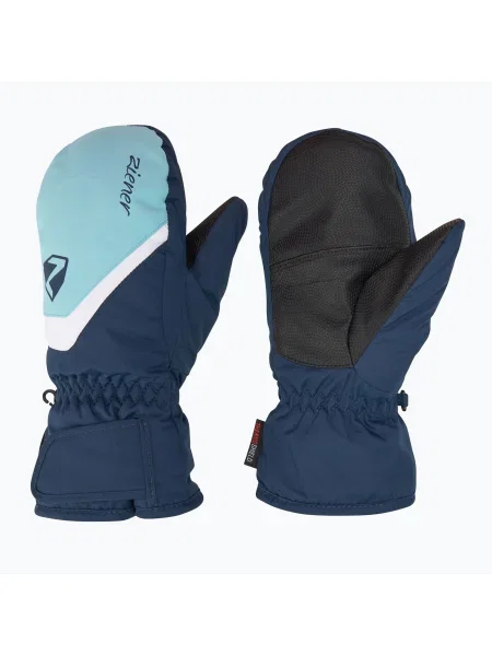 Детски скиорски ръкавици ZIENER Lioriano Aquashield Mitten dark navy синьо