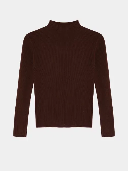 Водолазка Braska акрил/нейлон коричневий