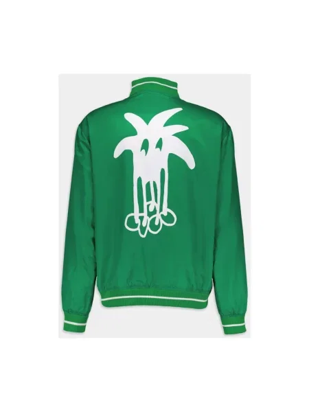 Kurtka bomber Palm Angels z paskiem zielony