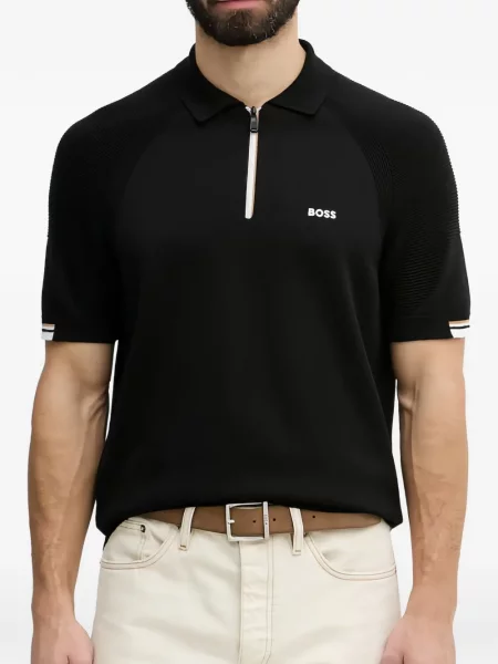 Tricou polo Boss negru