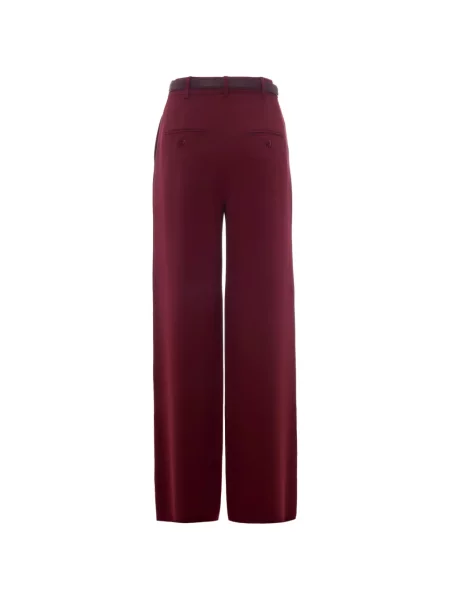 Cu centură pantaloni Max Mara roșu