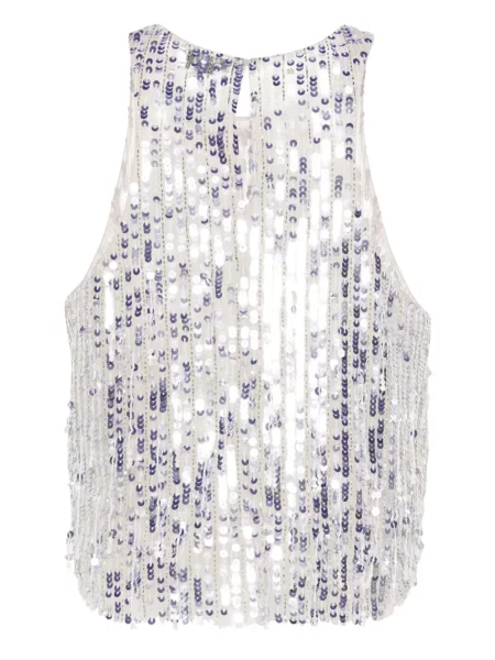 Tylový top Elisabetta Franchi