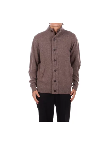 Sweter Barbour wełniany brązowy