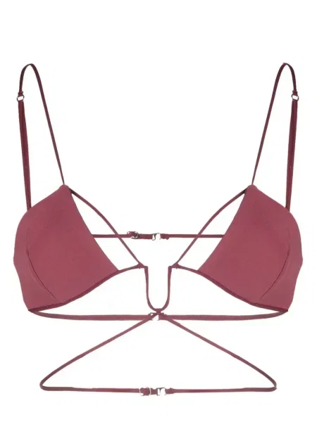 Biustonosz Nensi Dojaka z fiszbinami czerwony