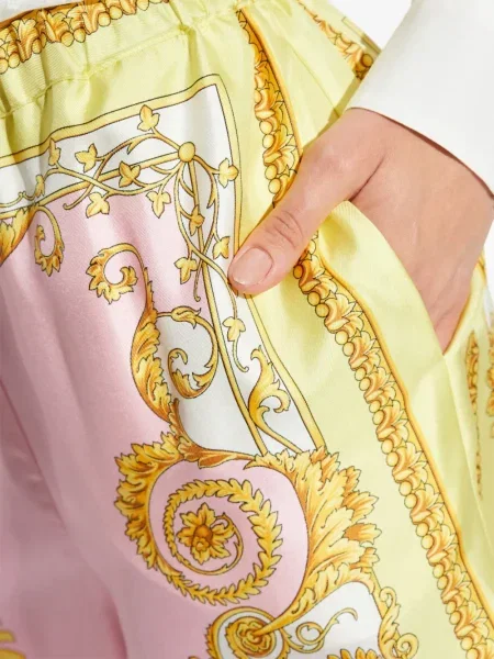 Pantaloni Versace roz