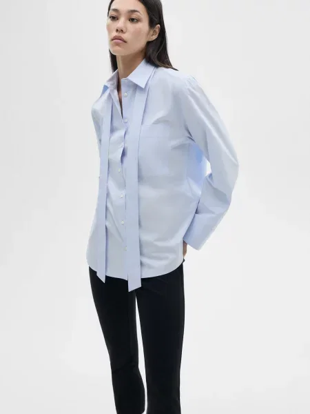 Сорочка MANGO блакитний