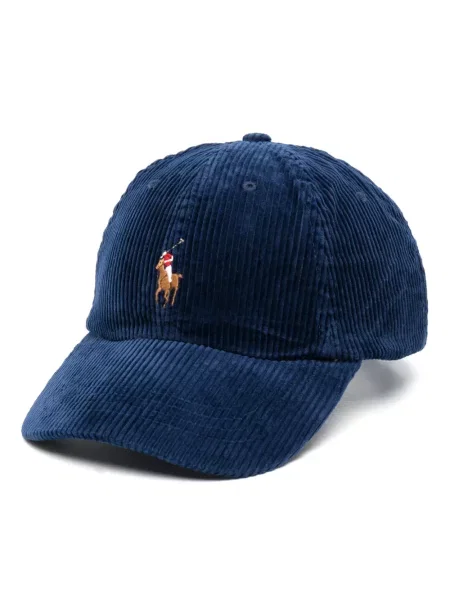 Tricou polo Polo Ralph Lauren de catifea cord albastru