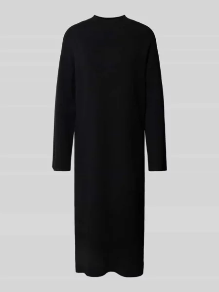 Sukienka midi z prążkowaną stójką model ‘ELMA’ Y.a.s czarna