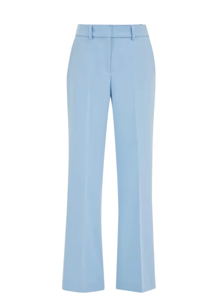 WE Fashion Pantaloni cu dungă deschis albastru