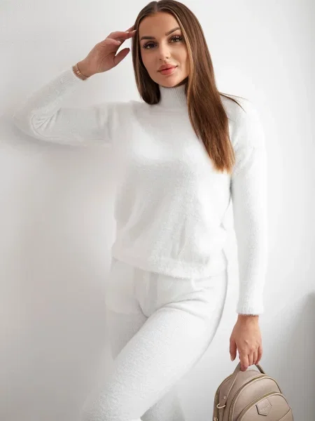 Sweter Kesi z alpaki biały