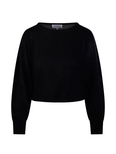 Decupat hanorac Oscar The Collection tricotate negru