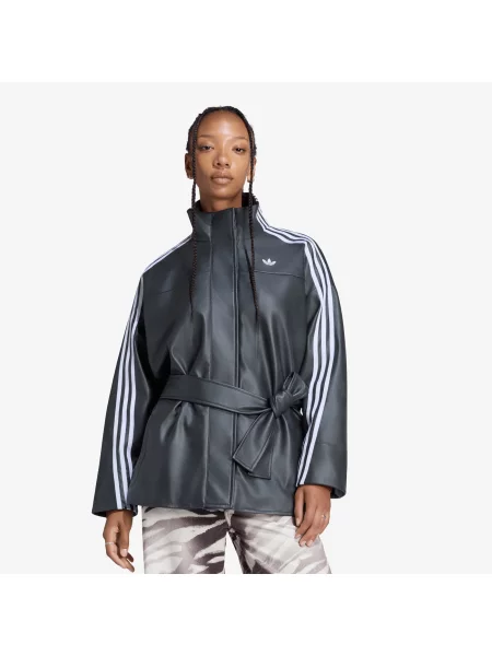 Adidas Μπουφάν μεταβατικό Adilenium Season 6 Pleather μαύρο